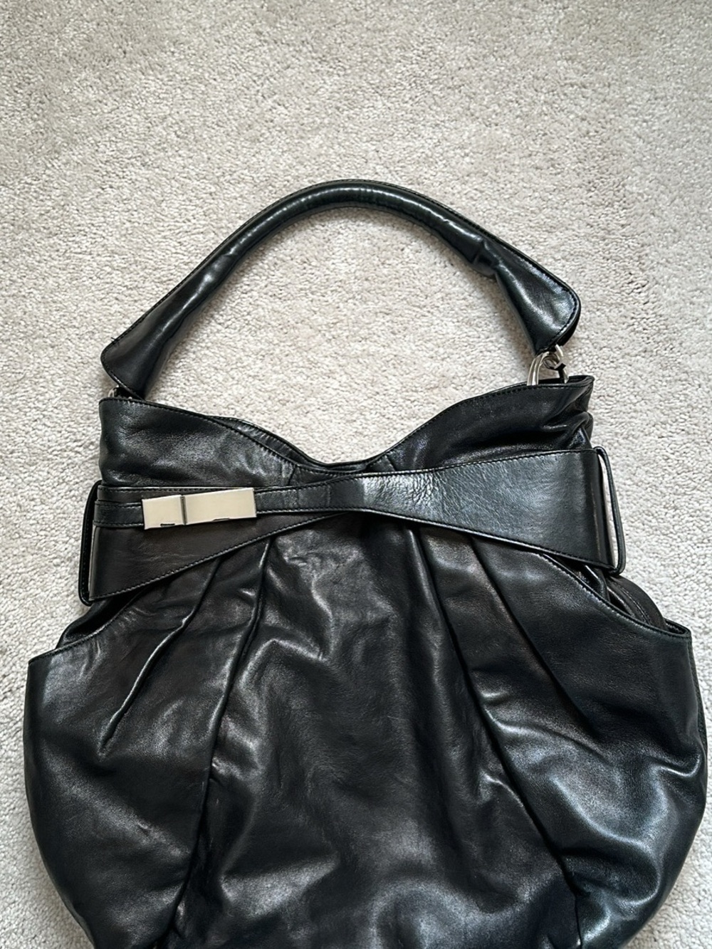 Kooba Vintage Y2K hobo bag lambskin leather